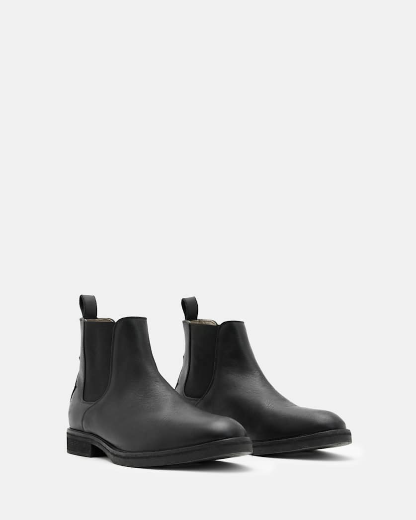 Creed Leather Chelsea Boots Black | ALLSAINTS US